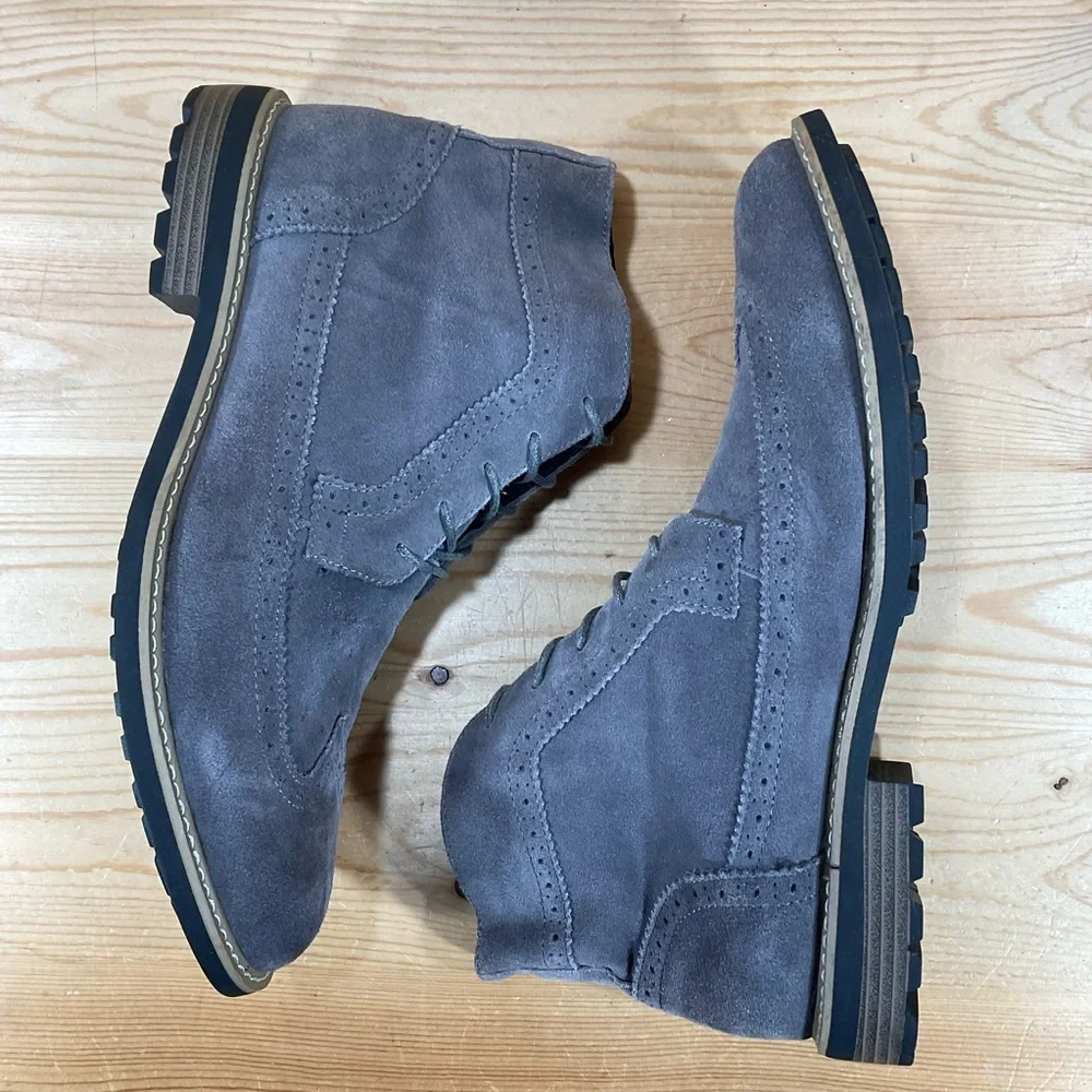 Joseph Abboud Lewis Suede Wingtip Chukka Boot Size Men’s 13 Grey